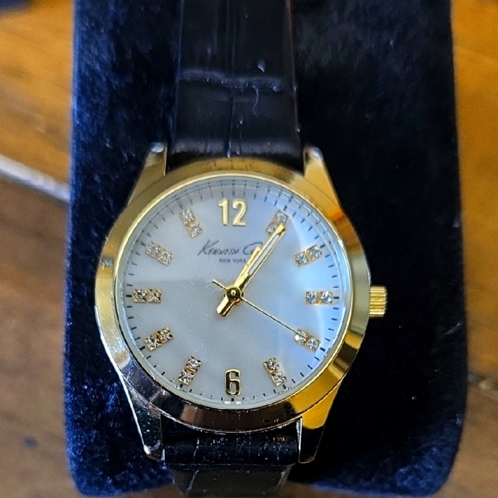 Kenneth Cole Gold and Black Men's Watch